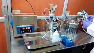 Millipore test setup for parts cleanliness analysis [upl. by Ayanaj376]