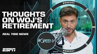 Mike Greenberg bids his friend amp colleague Adrian Wojnarowski farewell amp congrats 🤝  Greeny [upl. by Woll]