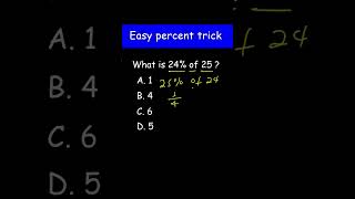 Easy percent trick  a percent of a number  Prealgebra mathhack shorts math [upl. by Alset290]