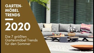 ▶ Gartenmöbel Trends 2020  GartenundFreizeitde [upl. by Eannaj801]