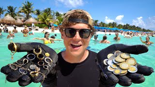 8 Hours Of Beach Metal Detecting Unveiled You Wont Believe What I Found [upl. by Eatnohs]