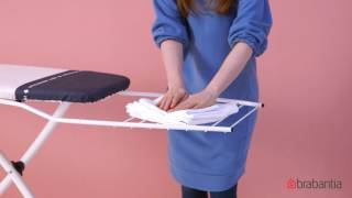 How to use the Brabantia ironing board linen rack  Brabantia [upl. by Alema]