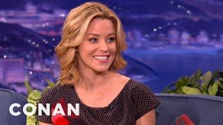 Elizabeth Banks Met Her Husband On Her First Day Of College  CONAN on TBS [upl. by Gnohp568]