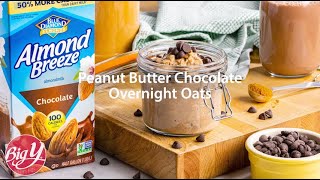 Peanut Butter Chocolate Overnight Oats Recipe [upl. by Lindon569]