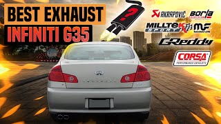 Infiniti G35 Exhaust Sound 🔥 StockStraight PipeMuffler DeleteFlamesModsReviewUpgradeInvidia [upl. by Coulombe]