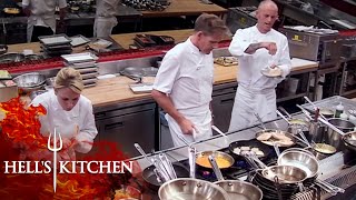 Gordon Ramsay Cooking On Hells Kitchen [upl. by Reneta]