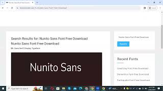 How to download and install Nunito Sans Font Free Download trending viral [upl. by Elinet459]