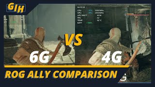 ROG Ally  6GB Vs 4GB VRAM Is There A Difference In Performance [upl. by Adarbil]