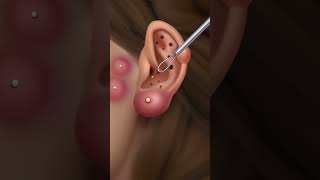 ASMR animation Ear care asmr asmranimation satisfying animation funny [upl. by Herschel]