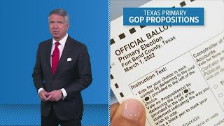 Why are the propositions on the Texas primary ballot just a poll [upl. by Alliuqal213]