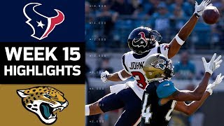 Texans vs Jaguars  NFL Week 15 Game Highlights [upl. by Kcirdla791]