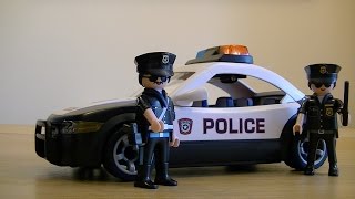 Playmobil 5614 City Action Police Car Unboxing Assembly and Review [upl. by Ennybor]