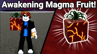 I Awakened MAGMA Fruit And Is STRONG Blox Fruits [upl. by Sadowski312]