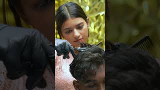 MULLET HAIRCUT BOYS BY FEMALE BARBER  RAINBOW BEAUTY AND TATTOOrainbowasmr menshaircut hairstyle [upl. by Franklin19]