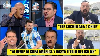 ÁLVARO SE ALTERA por arbitraje que falló contra CHILE y facilitó triunfo ARGENTINA  Futbol Picante [upl. by Bathelda]