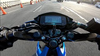 R150fi test topspeed all stock  ito lng tlaga kaya ng stock😅  raider 150 fi topspeed test [upl. by Borden]