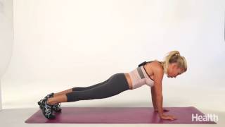 Plank With ArmLeg Lift by Tracy Anderson  Health [upl. by Tterb971]