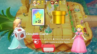 Super Mario Party Partner Party 53 Watermelon Walkabout Rosalina amp Peach vs Diddy Kong amp Bowser Jr [upl. by Dareg]