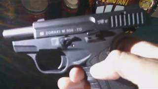 Zoraki 906 Prototype Experimental Black cal9 Real Gun  Test gunfire and Traumatica [upl. by Eltotsira]