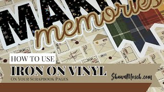 Learn how to use Iron On Vinyl for your Scrapbook Titles Harry Potter Design [upl. by Daht]