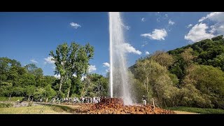 Najwiekszy zimny Gejzer na Swiecie w Andernach The Highest ColdWater Geyser In The World Germany [upl. by Cranston]