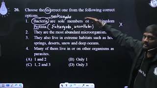 Choose the incorrect one from the following correct options Bacteria are sole members of the k [upl. by Sigsmond]