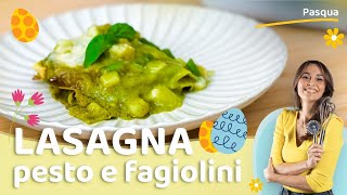 Lasagne pesto fagiolini e patate  Benedetta Parodi Official [upl. by Ennasirk]