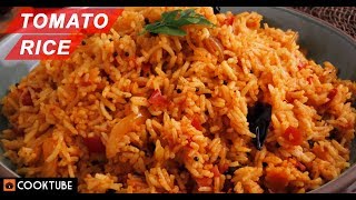 Tomato Rice Recipe  How To Make South Indian Style Tomato Rice At Home [upl. by Jess]