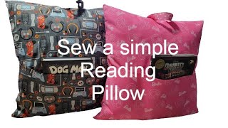 Sew a Reading Pillow  Simple and Beginner Friendly [upl. by Issim]