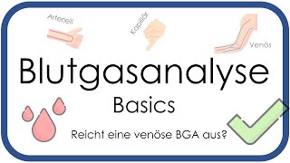 Blutgasanalyse BGA Basics  Überblick arteriell venös kapillär  Teil 1 [upl. by Thenna2]