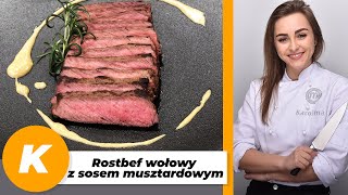 STEK Z ROSTBEFU WOŁOWEGO z sosem musztardowym  Karolina Źródłowska [upl. by Nelia390]