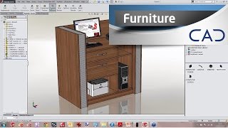 Designing Furniture in SolidWorks [upl. by Aicitel]