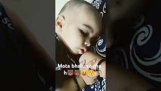 Mota bhalu so rha h🐻😝😚 baby cutebaby babygirl bear sleeping  shorts viral [upl. by Herrera]