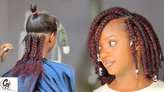 How To Do FLUFFY NATURAL BRAIDS  Beginners Tutorial  Natural Hairstyles [upl. by Iggem]