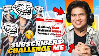 Hmare Subscribers Ne Diya Mujhe Extreme Challenges 😵‍💫 Garena Free Fire [upl. by Ames390]