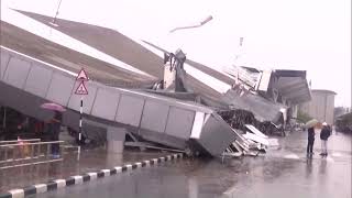 New Delhi airport roof collapses after heavy rain  REUTERS [upl. by Amin212]