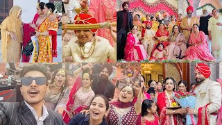 FAMILY WEDDING  SASU MAA REACTION  DANCE WITH FAMILY amp FRIENDS  COUPLE DANCE  INDER amp KIRAT [upl. by Lorilee458]