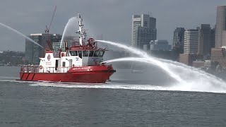 An inside look at the fireboats protecting the city of Boston [upl. by Aihtniroc]