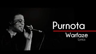 PURNOTA  LYRICS WARFAZE  MIZAN  SAMES  ONI  SHOTTO [upl. by Ahsercal]