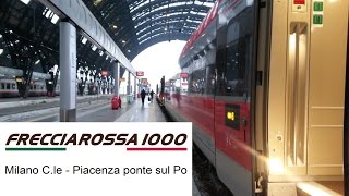 Frecciarossa 1000 partenza da Milano Centrale e accelerazione [upl. by Ellinet]