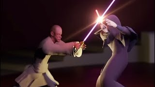 Mace Windu vs Palpatine  ANIMATION [upl. by Derfla]