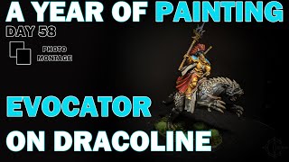 A Year of Painting Day 58 Evocator on Celestial Dracoline [upl. by Nylahsoj678]