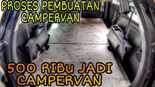 BUAT KAMAR TIDUR DI MOBILIO CAMPERVAN  GA PERLU NGINAP DI HOTEL LAGI  BISA TIDURAN DI MANA AJA [upl. by Aleras117]