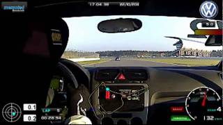 Onboard Video AUTO ZEITUNG beim VW Scirocco R Cup 2011 [upl. by Aydni432]