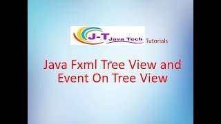 Java Fxml Tree View [upl. by Burrton20]