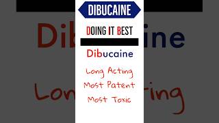 Dibucaine Mnemonic [upl. by Forsta320]