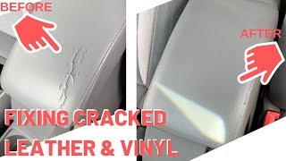 HOW TO Repair cracked vinyl on your cars interior [upl. by Akihsat]