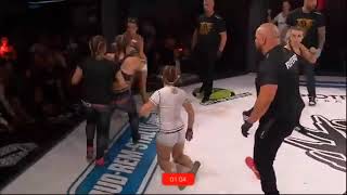 3 VS 3 Womens MMA fight [upl. by Bridgid976]