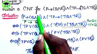 Conjunctive Normal FormCNF Problems in Discrete Mathematics WELCOME ENGINEERS [upl. by Eneiluj]