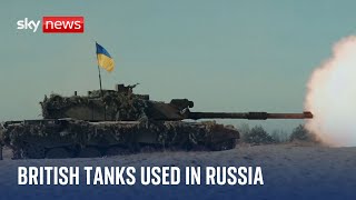 British Challenger 2 tanks have been used inside Russia by Ukrainian troops Sky News understands [upl. by Orelu165]